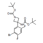 3-(5-Bromo-2,4-difluorophenyl)-N,1-di-Boc-3-aminoazetidine