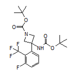 N,1-Di-Boc-3-amino-3-[3-fluoro-2-(trifluoromethyl)phenyl]azetidine