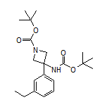 N,1-Di-Boc-3-amino-3-(3-ethylphenyl)azetidine