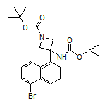 3-(5-Bromo-1-naphthyl)-N,1-di-Boc-3-aminoazetidine