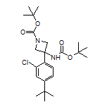 N,1-Di-Boc-3-amino-3-[4-(tert-butyl)-2-chlorophenyl]azetidine