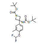 N,1-Di-Boc-3-amino-3-[4-(difluoromethoxy)-3-methylphenyl]azetidine