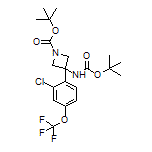 N,1-Di-Boc-3-amino-3-[2-chloro-4-(trifluoromethoxy)phenyl]azetidine