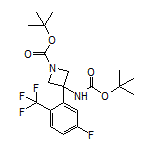 N,1-Di-Boc-3-amino-3-[5-fluoro-2-(trifluoromethyl)phenyl]azetidine