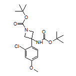 N,1-Di-Boc-3-amino-3-(2-chloro-4-methoxyphenyl)azetidine