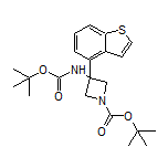 3-(Benzo[b]thiophen-4-yl)-N,1-di-Boc-3-aminoazetidine