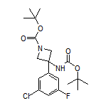 N,1-Di-Boc-3-amino-3-(3-chloro-5-fluorophenyl)azetidine