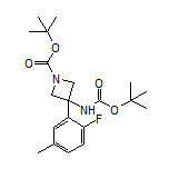 N,1-Di-Boc-3-amino-3-(2-fluoro-5-methylphenyl)azetidine