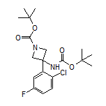 N,1-Di-Boc-3-amino-3-(2-chloro-5-fluorophenyl)azetidine