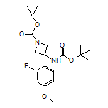 N,1-Di-Boc-3-amino-3-(2-fluoro-4-methoxyphenyl)azetidine