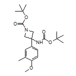 N,1-Di-Boc-3-amino-3-(4-methoxy-3-methylphenyl)azetidine