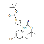 N,1-Di-Boc-3-amino-3-(3-chloro-5-methylphenyl)azetidine