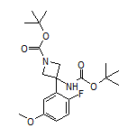 N,1-Di-Boc-3-amino-3-(2-fluoro-5-methoxyphenyl)azetidine