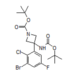 3-(3-Bromo-2-chloro-5-fluorophenyl)-N,1-di-Boc-3-aminoazetidine