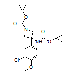 N,1-Di-Boc-3-amino-3-(3-chloro-4-methoxyphenyl)azetidine