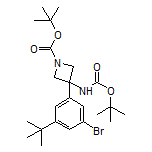 3-[3-Bromo-5-(tert-butyl)phenyl]-N,1-di-Boc-3-aminoazetidine