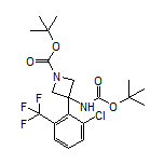 N,1-Di-Boc-3-amino-3-[2-chloro-6-(trifluoromethyl)phenyl]azetidine