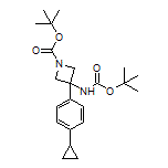 N,1-Di-Boc-3-amino-3-(4-cyclopropylphenyl)azetidine