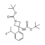 N,1-Di-Boc-3-amino-3-[2-(1-fluoroethyl)phenyl]azetidine