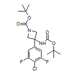 N,1-Di-Boc-3-amino-3-(4-chloro-3,5-difluorophenyl)azetidine