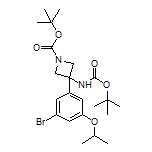 3-(3-Bromo-5-isopropoxyphenyl)-N,1-di-Boc-3-aminoazetidine