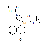 N,1-Di-Boc-3-amino-3-(4-methoxy-1-naphthyl)azetidine