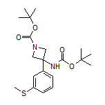 N,1-Di-Boc-3-amino-3-[3-(methylthio)phenyl]azetidine