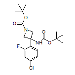 N,1-Di-Boc-3-amino-3-(4-chloro-2-fluorophenyl)azetidine