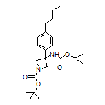 N,1-Di-Boc-3-amino-3-(4-butylphenyl)azetidine