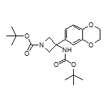 N,1-Di-Boc-3-amino-3-(2,3-dihydrobenzo[b][1,4]dioxin-6-yl)azetidine