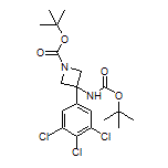 N,1-Di-Boc-3-amino-3-(3,4,5-trichlorophenyl)azetidine