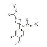 N,1-Di-Boc-3-amino-3-(3-fluoro-4-methoxyphenyl)azetidine