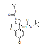 N,1-Di-Boc-3-amino-3-(4-chloro-2-methoxyphenyl)azetidine