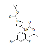 3-(3-Bromo-5-fluorophenyl)-N,1-di-Boc-3-aminoazetidine