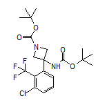 N,1-Di-Boc-3-amino-3-[3-chloro-2-(trifluoromethyl)phenyl]azetidine