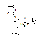 3-(2-Bromo-4,5-difluorophenyl)-N,1-di-Boc-3-aminoazetidine