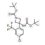 N,1-Di-Boc-3-amino-3-[4-chloro-2-(trifluoromethyl)phenyl]azetidine