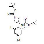 N,1-Di-Boc-3-amino-3-(4-chloro-2,6-difluorophenyl)azetidine