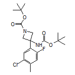 N,1-Di-Boc-3-amino-3-(5-chloro-2-fluoro-4-methylphenyl)azetidine