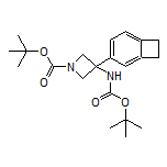 3-(Bicyclo[4.2.0]octa-1,3,5-trien-3-yl)-N,1-di-Boc-3-aminoazetidine