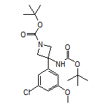 N,1-Di-Boc-3-amino-3-(3-chloro-5-methoxyphenyl)azetidine