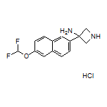 3-Amino-3-[6-(difluoromethoxy)-2-naphthyl]azetidine Hydrochloride