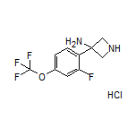 3-Amino-3-[2-fluoro-4-(trifluoromethoxy)phenyl]azetidine Hydrochloride