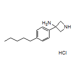 3-Amino-3-(4-pentylphenyl)azetidine Hydrochloride