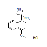 3-Amino-3-(4-methoxy-1-naphthyl)azetidine Hydrochloride