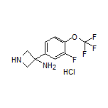 3-Amino-3-[3-fluoro-4-(trifluoromethoxy)phenyl]azetidine Hydrochloride