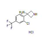 3-Amino-3-[2-chloro-4-(trifluoromethyl)phenyl]azetidine Hydrochloride