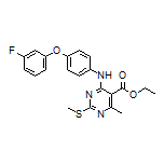 Ethyl 4-[[4-(3-Fluorophenoxy)phenyl]amino]-6-methyl-2-(methylthio)pyrimidine-5-carboxylate