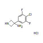 3-Amino-3-(4-chloro-3,5-difluorophenyl)azetidine Hydrochloride