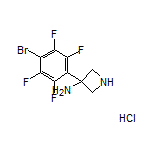 3-Amino-3-(4-bromo-2,3,5,6-tetrafluorophenyl)azetidine Hydrochloride